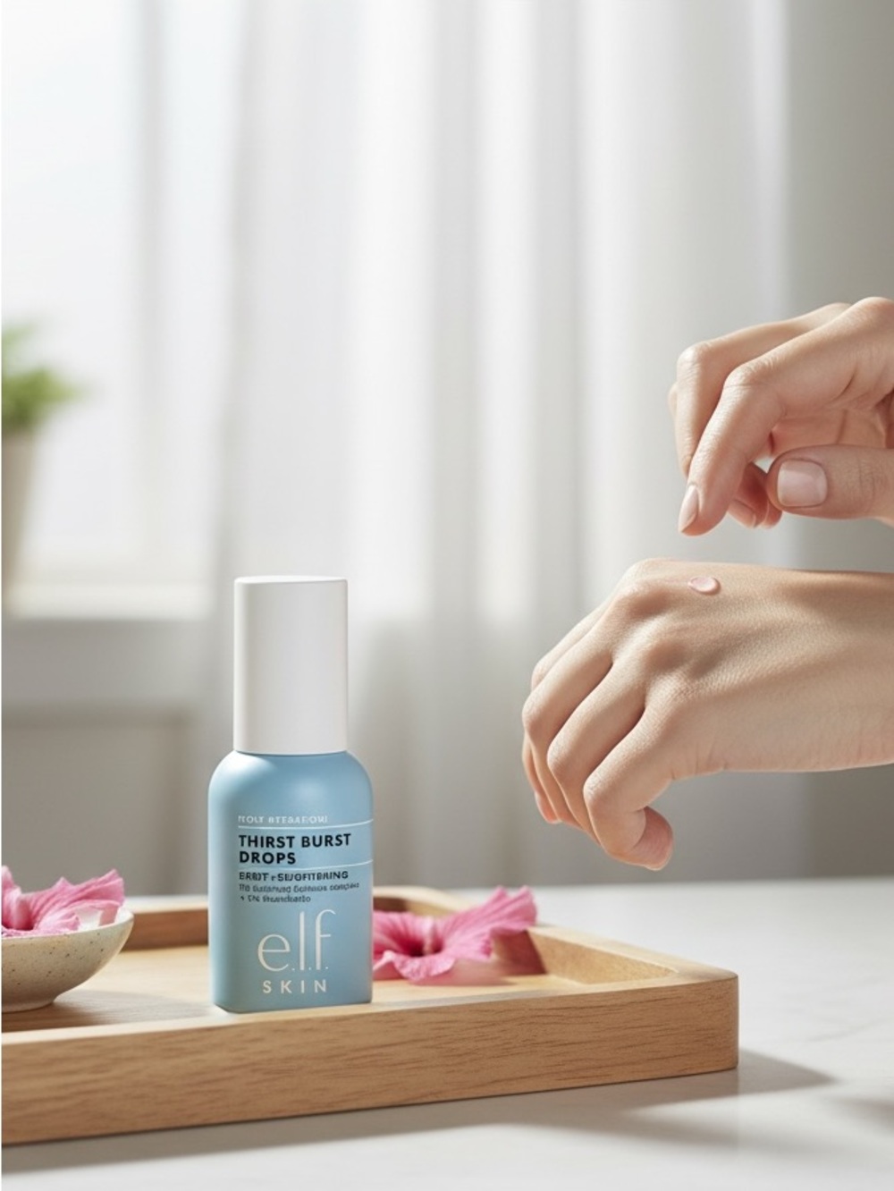 E.L.F Skin Thirst Burst Drops Hydrating Serum - Light Blue